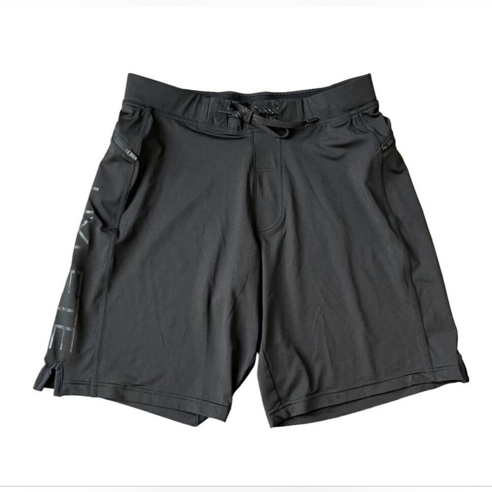 HYLETE Athletic Draw String Shorts Black Color Mens Size M Regular